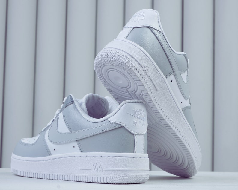 Grey Air force 1 Custom image 4