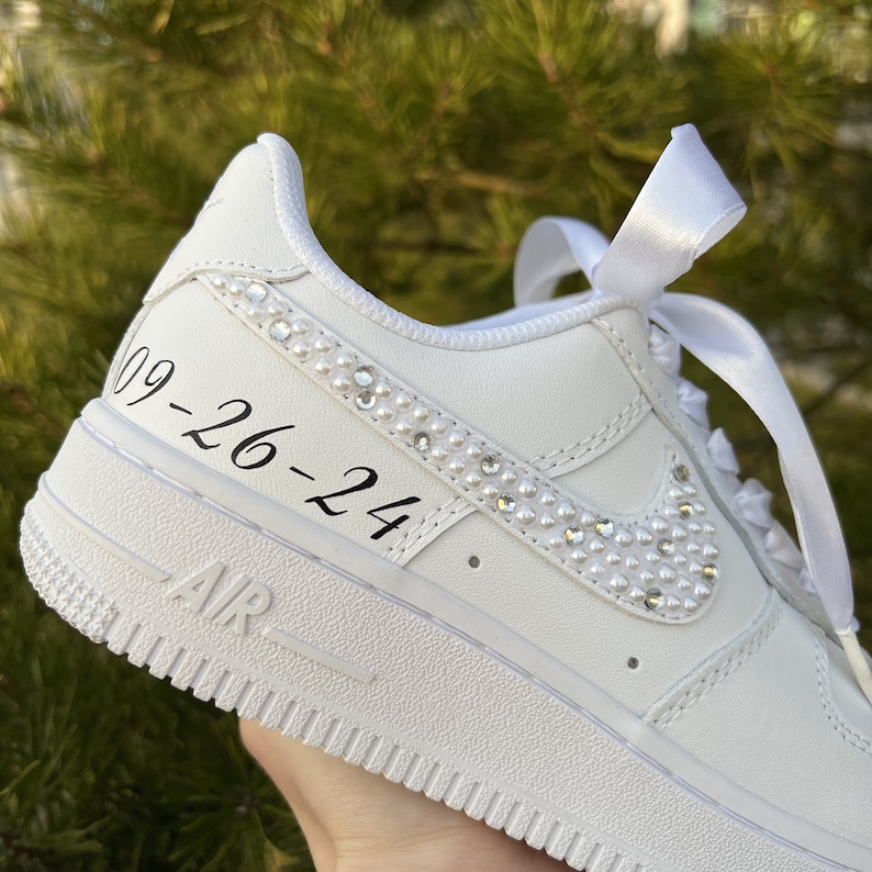 Personalized Shoes For The Bride / Prom, graduation Air Force 1 image 3
