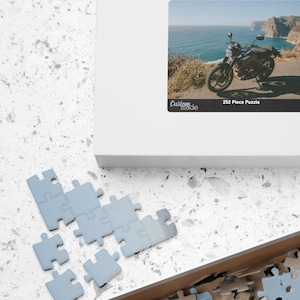 Motorcycle Puzzle, Car Prints, Birthday Gift for Car Lovers, Motorbike, Road Trip, Travel, Jigsaw Puzzle Box, Puzzles for Adults