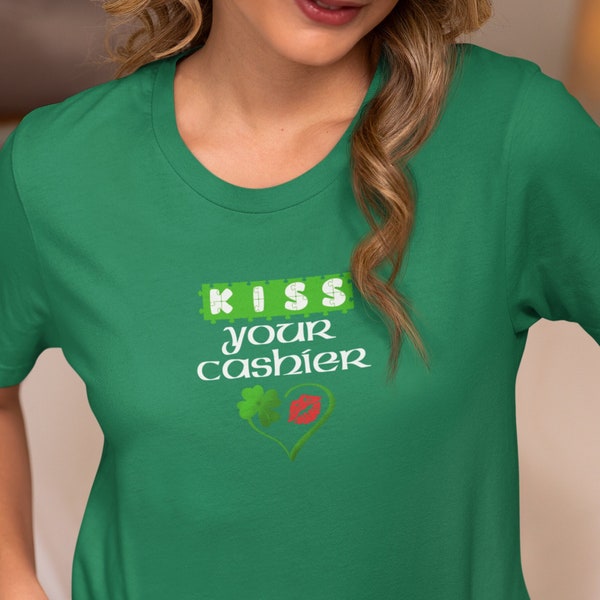 St. Patrick's Day T-Shirt for Cashier - St. Pattys Day Graphic Tee - Saint Patricks Day Shirt for Cashiers - Career Profession Shirt