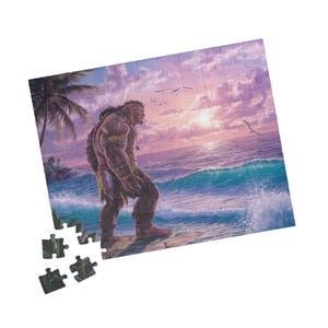 Cyclops Puzzle, Fantasy Art, Greek Mythology, Birthday Gift for Fantasy Lover, Jigsaw Puzzle Box, Puzzle for Kids