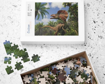 Dilophosaurus Puzzle (110, 252, 500, 1014-Teile) - Dinosaurier Geschenke - Dinosaur Print Art - Puzzle für Kinder - Geschenk für Ihn Ihr