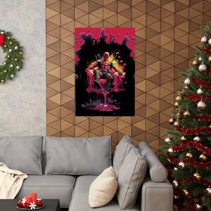 Deadpool Slime Chair Poster | Chimichair Chaos Wall Art image 4