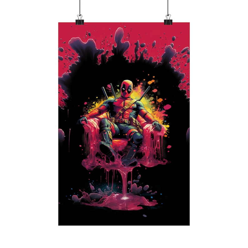 Deadpool Slime Chair Poster | Chimichair Chaos Wall Art image 10