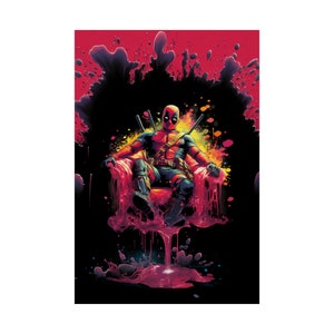 Deadpool Slime Chair Poster | Chimichair Chaos Wall Art image 2