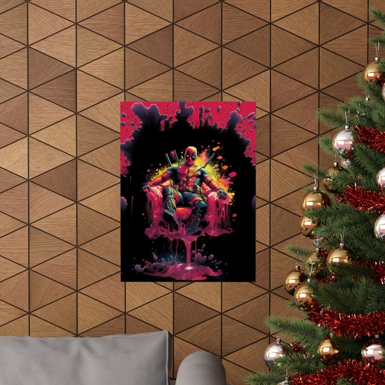 Deadpool Slime Chair Poster | Chimichair Chaos Wall Art image 8