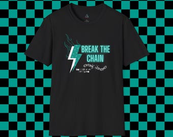 Break the Chain | Lightning bolt | Flames | Skull | ATC Life | Unisex Softstyle T-shirt