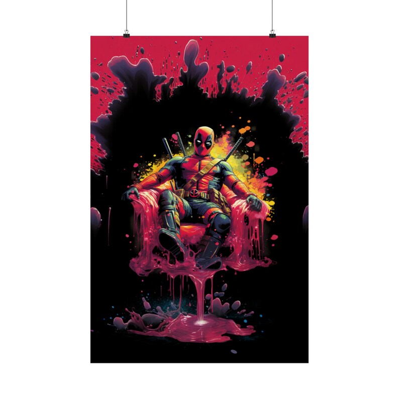 Deadpool Slime Chair Poster | Chimichair Chaos Wall Art image 9