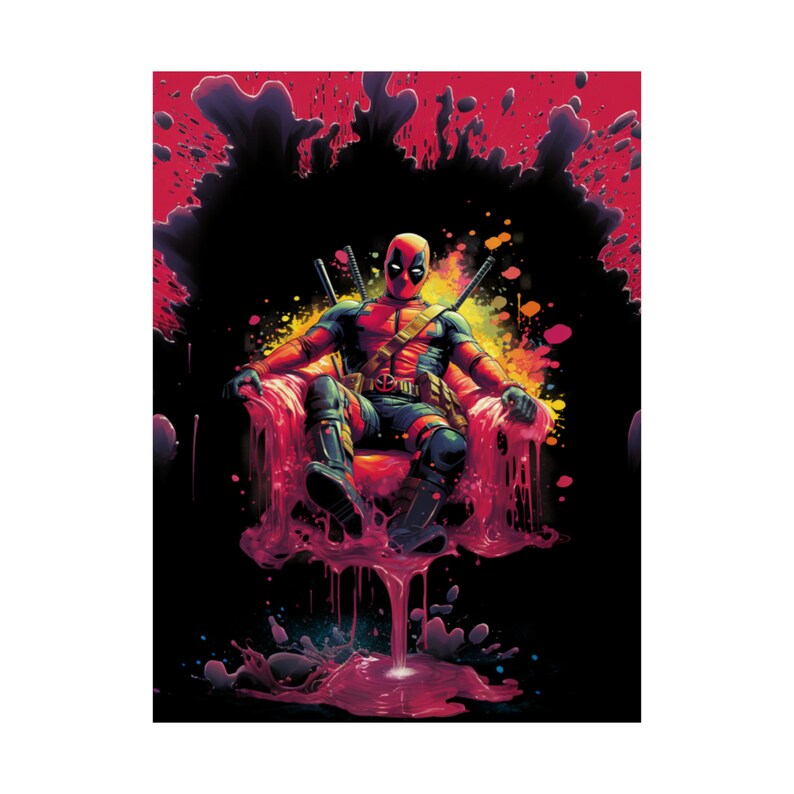 Deadpool Slime Chair Poster | Chimichair Chaos Wall Art image 6