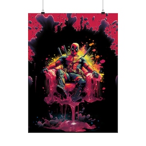Deadpool Slime Chair Poster | Chimichair Chaos Wall Art image 5