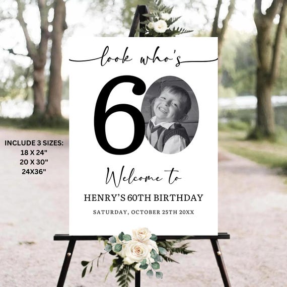 60 Birthday Signs To Print
