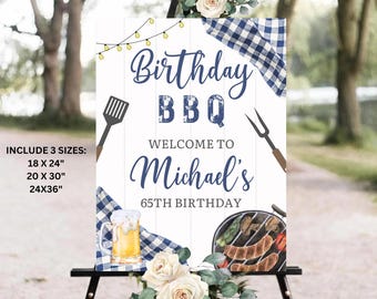 BBQ Birthday Party Decorations - Large Happy