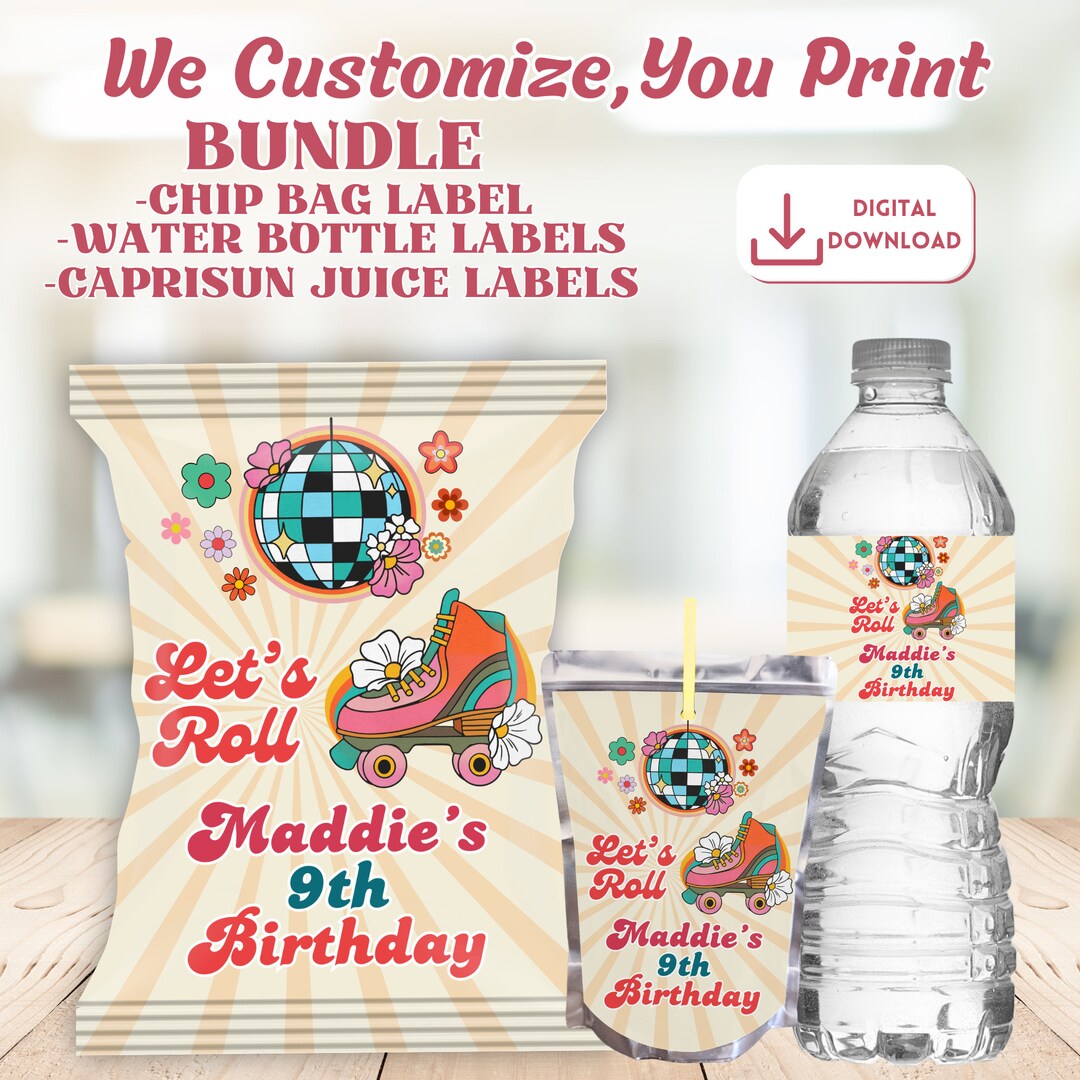 Roller Skate Birthday Party Favor for Kids Birthday Party Girls Roller