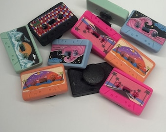 Retro cassette charms luxury croc accessories