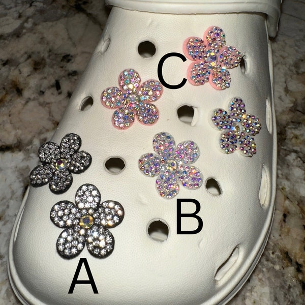 Rhinestone bedazzled shoe charm