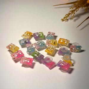 Luxury Glitter Resin Candy Shoe Charm – Croc Accessory