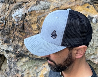 PNW Hat Mens Cap Gift Seattle Gray Black Simple Pacific Northwest Rain PacNorDub