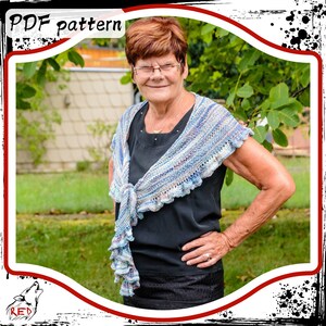 Knitting pdf pattern - Never too old to Sparkle shawl