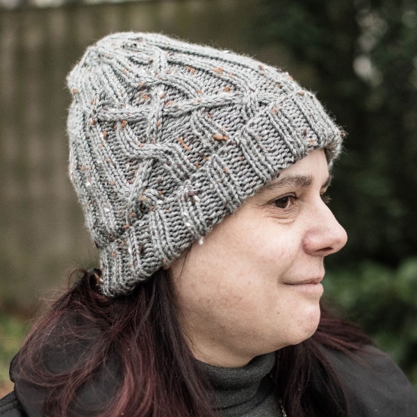 PDF knitting pattern - Knoten hat