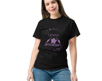 I practice Stitchcraft - Unisex tee for crafters - funny shirt