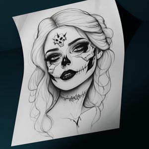 Women Tattoo Design | High Quality - Digital Download - High Resolution Image PNG and SVG File