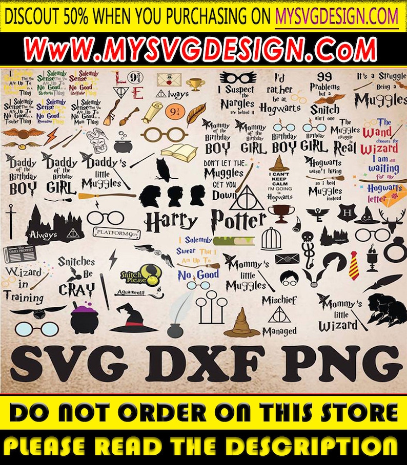 4700 Harry Potter Svg Bundle, Svg Cut Files for Cricut, Svg Files for