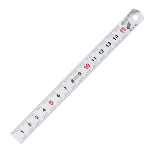 Niigata Seiki 15 cm precisie roestvrijstalen liniaal – trapmarkeringen en gemakkelijk vast te pakken hoek – Made in Japan