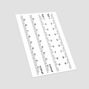 Sticker règle Niigata Seiki 10 cm – 4 stickers - Marquages d'escaliers Fabriqué au Japon