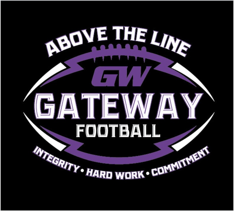 Personalized Football Team Logo With Motto .SVG Etsy