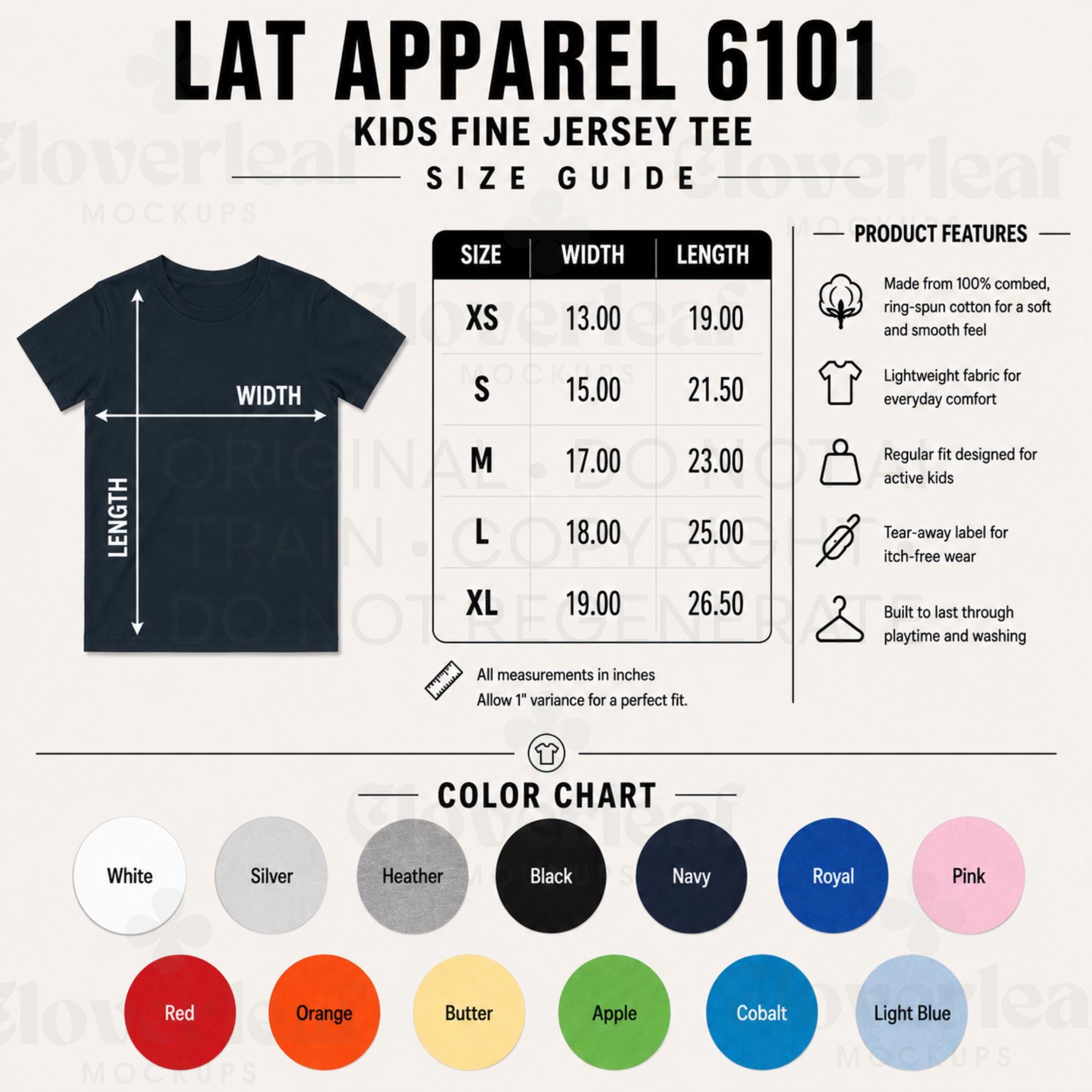 6101 Size Chart - Etsy