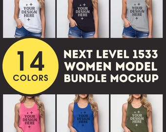 Pakiet Next Level 1533, makietowy top bez rękawów, makietowy top bez rękawów, model makiety, makietowy top bez rękawów, model damski 1533, makietowe topy bez rękawów, makietowe topy POD