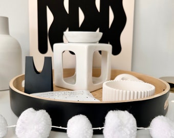 Wax Melts included! Modern White Wax Burners