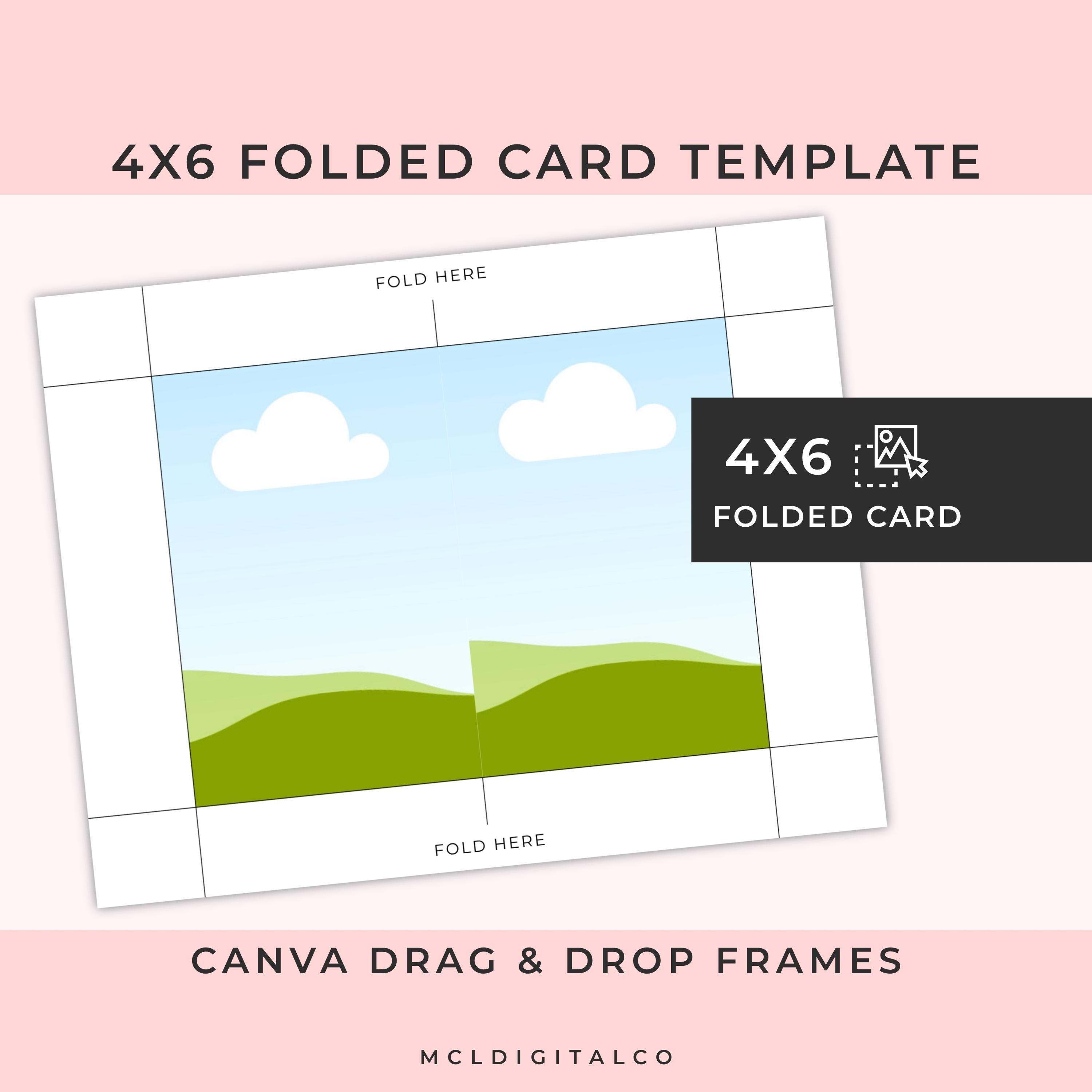 4x6 Folded Card Template