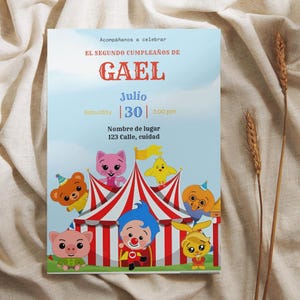Plim Plim Birthday Invitation | Editable Digital Invite | Personalized Party Invitation