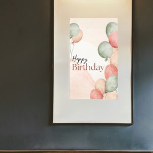 Happy birthday print