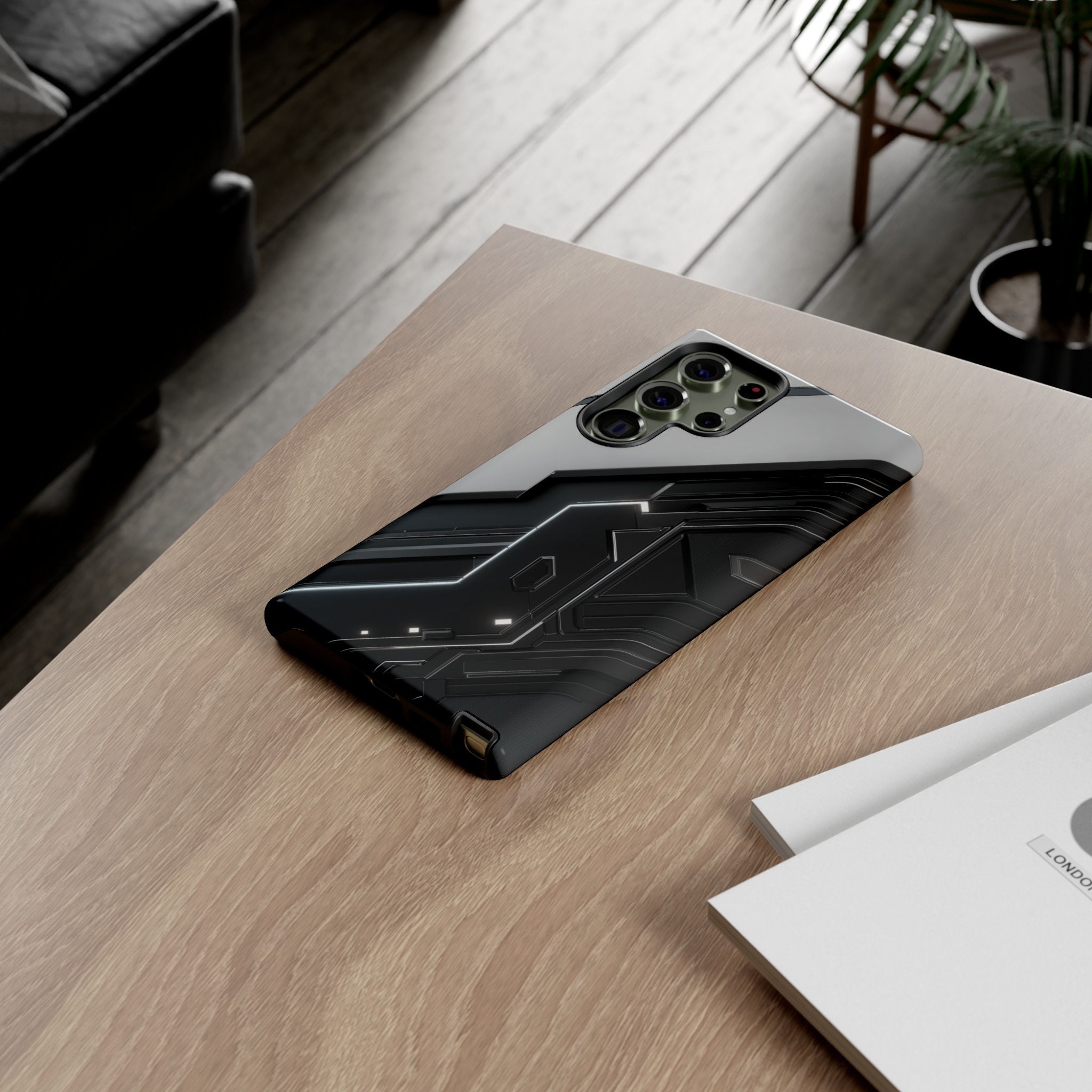 Futuristic High-tech Sci-fi Cyberpunk Phone Case for iPhone 16,15,14,13 ...