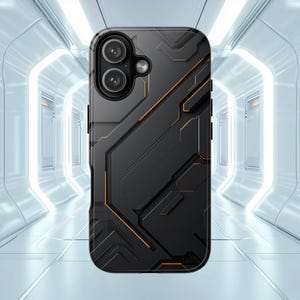 Futuristisch ontwerp Sci-fi Tech cyberpunk-telefoonhoesje voor iPhone 17,16,15,14,13 Pro Max Mini, Samsung Galaxy S25, S24, S23 Google Pixel 9,8,7,6