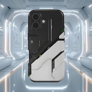 Futuristiskt högteknologiskt sci-fi-cyberpunk MagSafe-skal med tåligt mönster för iPhone 17, 16, Pro Max Air och Samsung S26, 25, Google Pixel 10