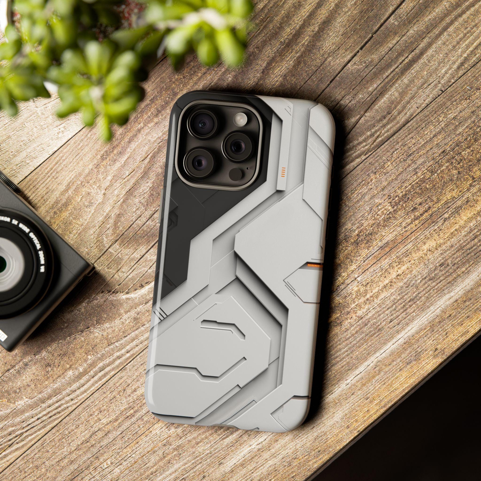 Futuristic High-tech Sci-fi Style Cyberpunk Phone Case for iPhone 17,16 ...
