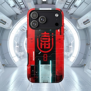 Cyberpunk Aesthetic Futuristic Sci-Fi phone case for iPhone 17,16,15,14Pro Max Air, Samsung S26,S25,S24 Google Pixel 9,8,7