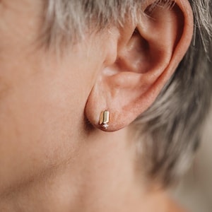 Hangende bedel oorbellen, trendy stokbroodstekers, perfecte minimalistische look, bruidsmeisjescadeaus, cadeau voor moeder, waterdichte oorbellen | Mia