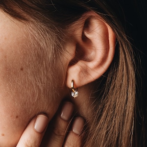 Chic Diamond Studs: Elegant 18K Gold Plated Over Sterling Silver, Perfect for Every Occasion, Skin Friendly Earrings, Waterproof | AURORA