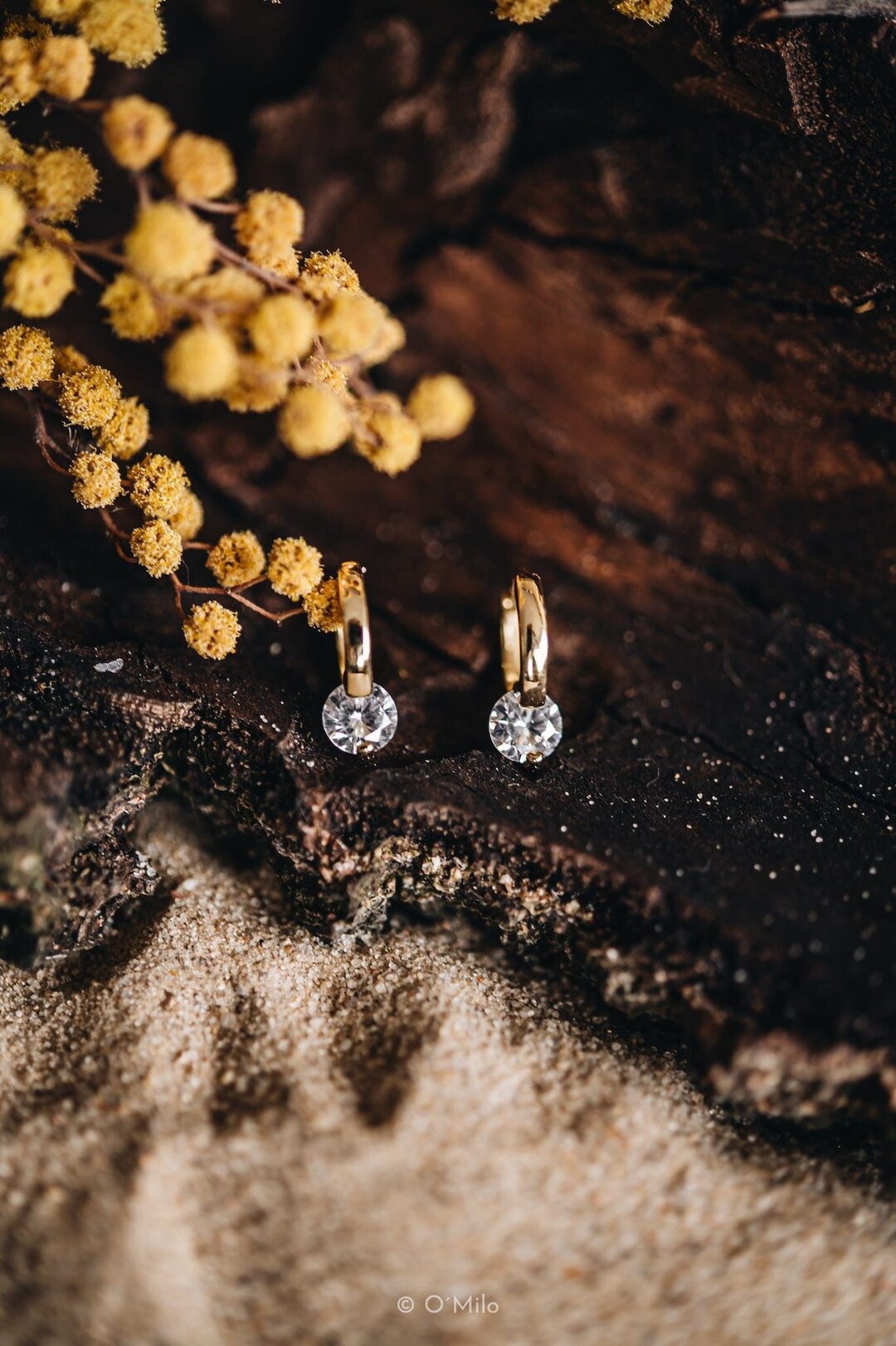 Reffeer Orecchini Crawler in argento Sterling 925 con foglia di