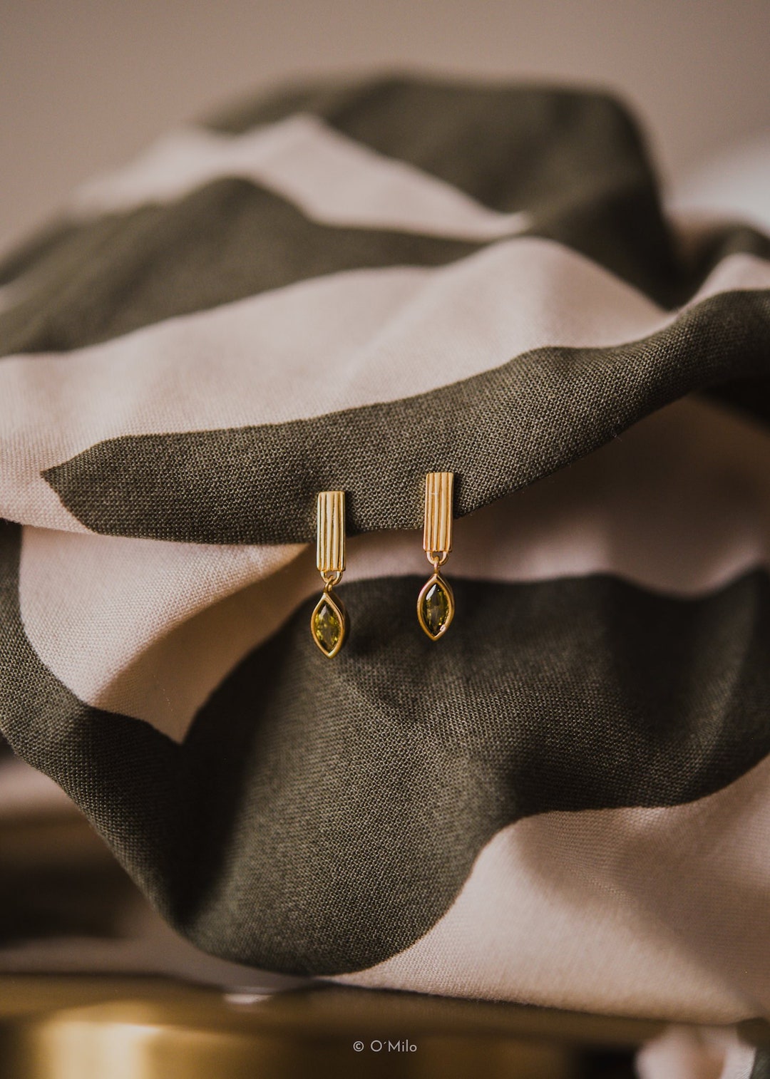 Boucles d'oreilles pendantes en vermeil or 18 carats, argent sterling 925 - Etsy France