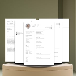 Plantilla de solicitud Plantilla de Word CV con foto Carta de presentación Descargar gratis Carta de solicitud Alemán Tabular Profesionales con experiencia