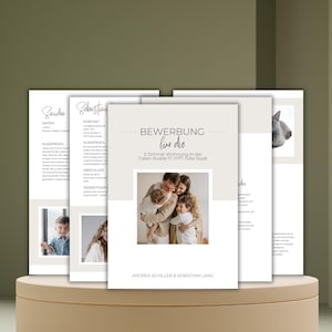 Apartamento moderno aplicação família Canva modelo bege perfil curto carta de apresentação apartamento modelo de aplicação profissional modelo alemão casal