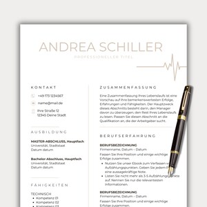 Plantilla de currículum de enfermera Canva Carta de presentación de enfermería alemana RN Currículum de nueva enfermera Currículum de enfermera registrada Boho Beige Paquete de currículum de nuevo graduado LPN