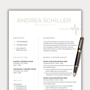 Plantilla de currículum de enfermera Canva CNA Carta de presentación de enfermería RN Currículum de nueva enfermera Currículum de enfermera registrada Boho Beige Paquete de currículum de nuevo graduado LPN