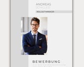 Professionelle Bewerbungsvorlage Word Lebenslauf Vorlage deutsch tabellarisch kreativ Anschreiben modern Deckblatt Professionals Canva