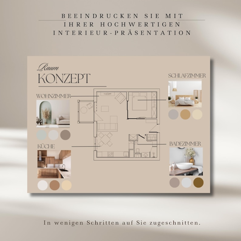 Interior Design Presentation Template Boho Mint Concept Mood Board ...